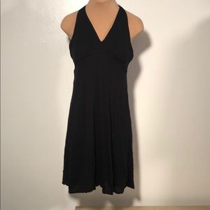 Splendid Black Cotton Knit Halter Summer Dress